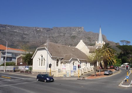 Tafelberg im Hintergrund